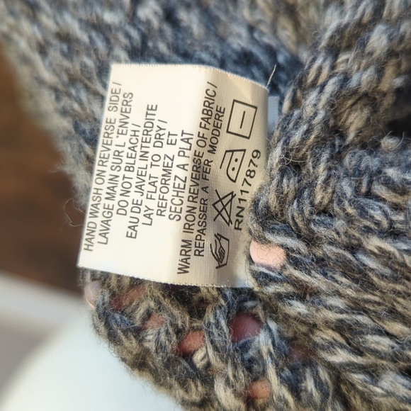 Anthropologie Manoush lambswool cardigan with large buttons - Picture 7 of 7